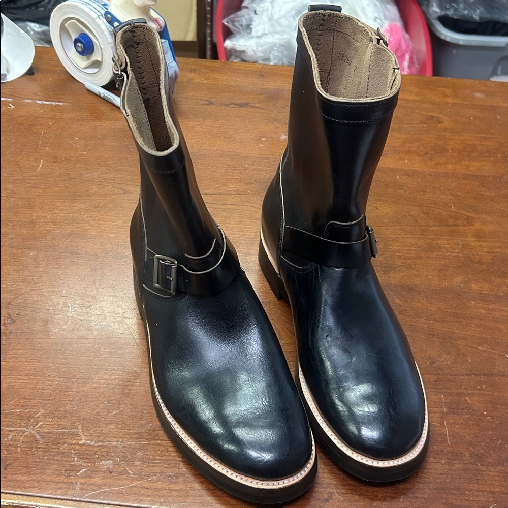 J Crew Hambleton engineer boots in leather CA400 - Picture 2 of 5